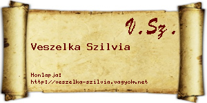 Veszelka Szilvia névjegykártya